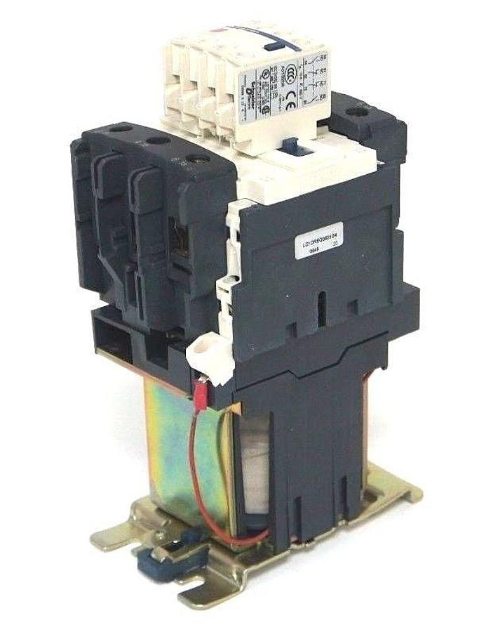 Used NEW TELEMECANIQUE LC1DREQ3831G4 CONTACTOR LC1 D80, LP1 D8011 W/ LADN22
