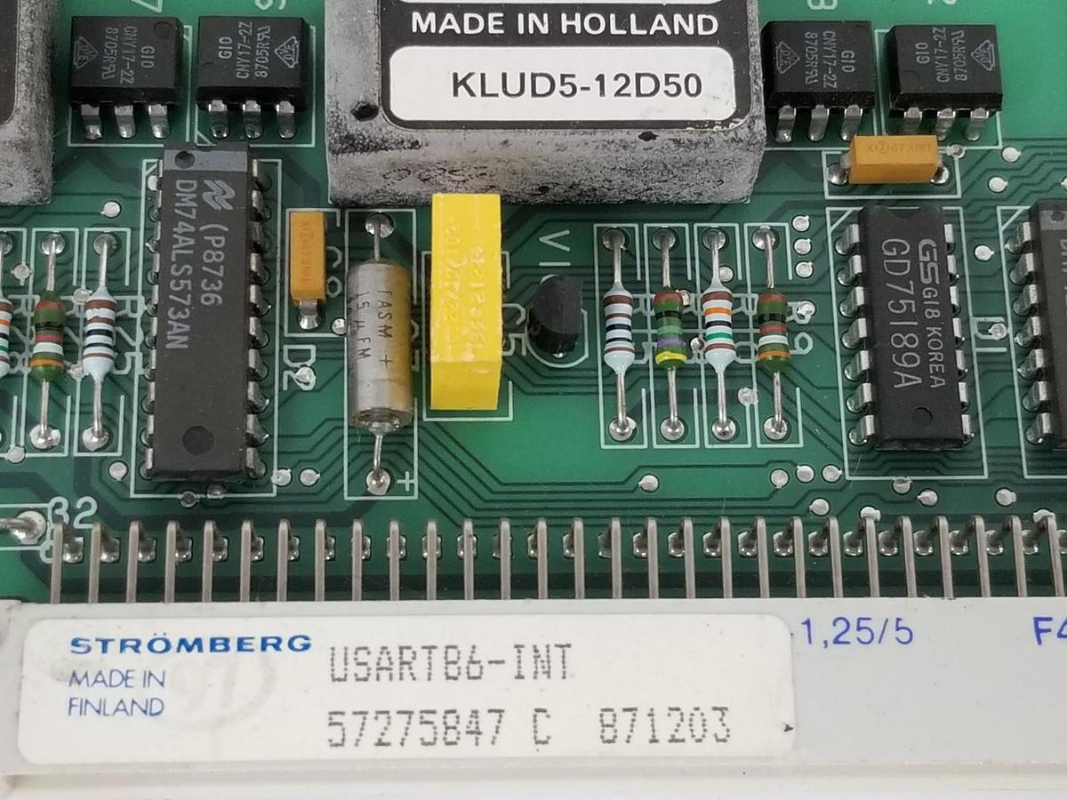 Used ABB / STROMBERG USART86-INT CURRENT LOOP BOARD 57275847 5760854-4B USART86INT