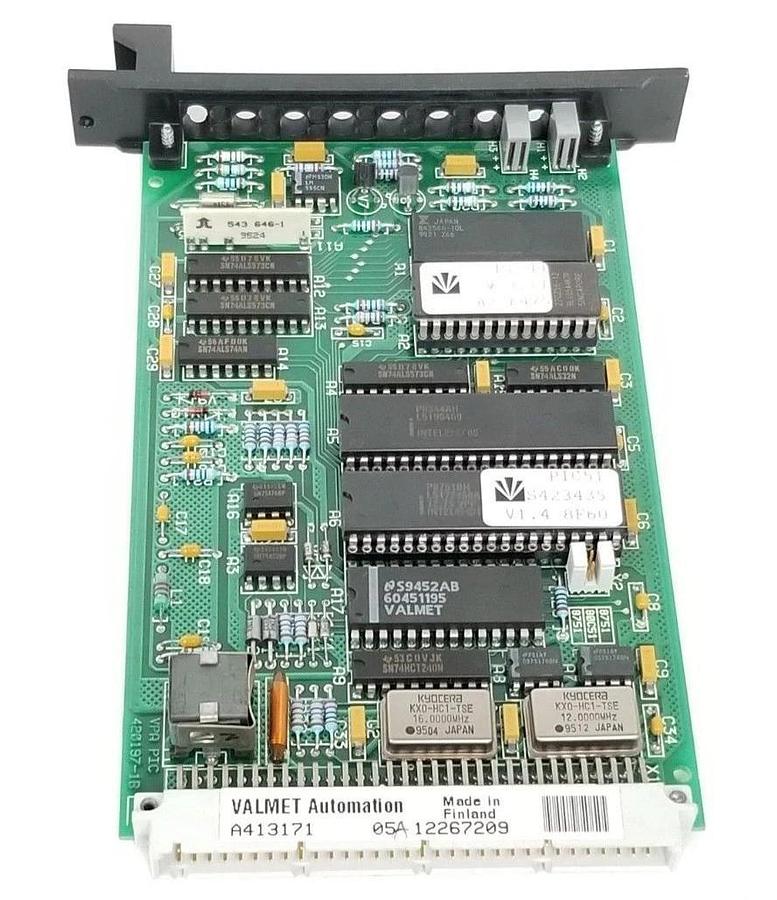 Used VALMET AUTOMATION A413171-05A PIC CONTROL MODULE 420197-1B PIC44 V-3.11 A2 F475