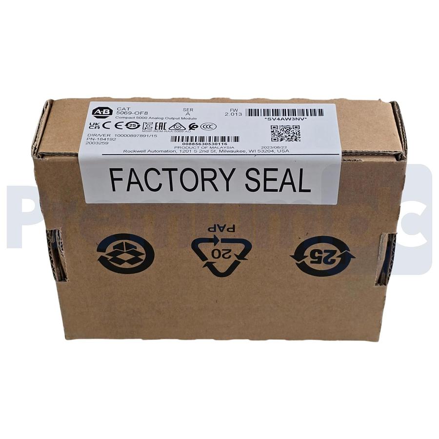 Used Sealed Pre-Owned Allen Bradley 5069-OF8 /A Compact 5000 8Ch Analog Output Module