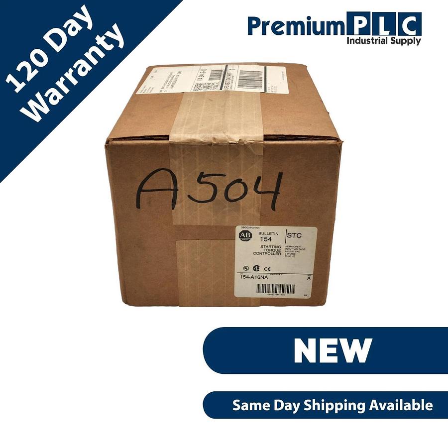Used NEW SEALED ALLEN BRADLEY 154-A16NA /A STARTING TORQUE CONTROLLER 154A16NA