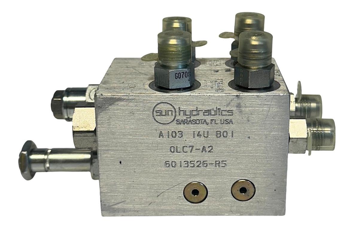 Used SUN HYDRAULICS A103-14U-B01 / 0LC7-A2 / 6013526-R5 HYDRAULIC VALVE 13526 NSNP