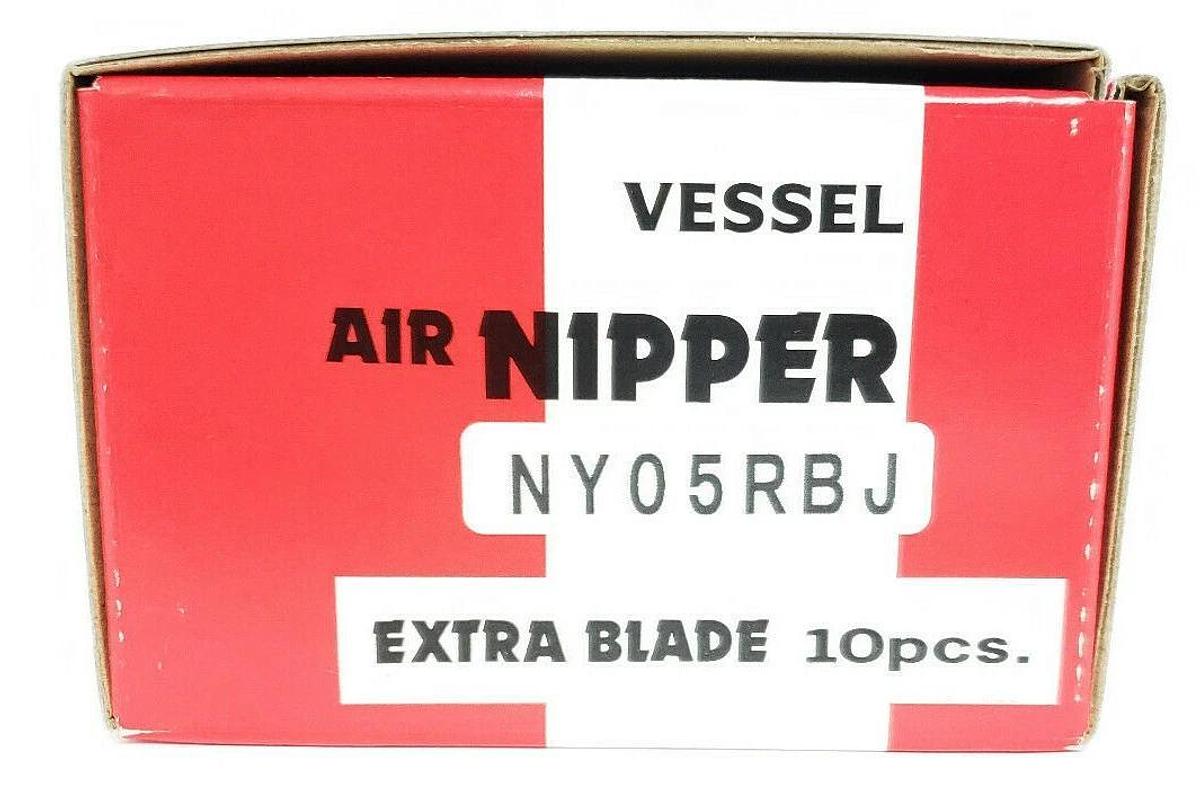 Used BOX OF 10 NEW VESSEL NY05RBJ AIR NIPPER EXTRA BLADES GT-NY05R, STRAIGHT, 1.6mm
