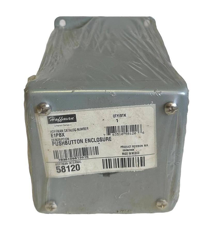 NEW HOFFMAN E1PBX PUSHBUTTON ENCLOSURE 58120