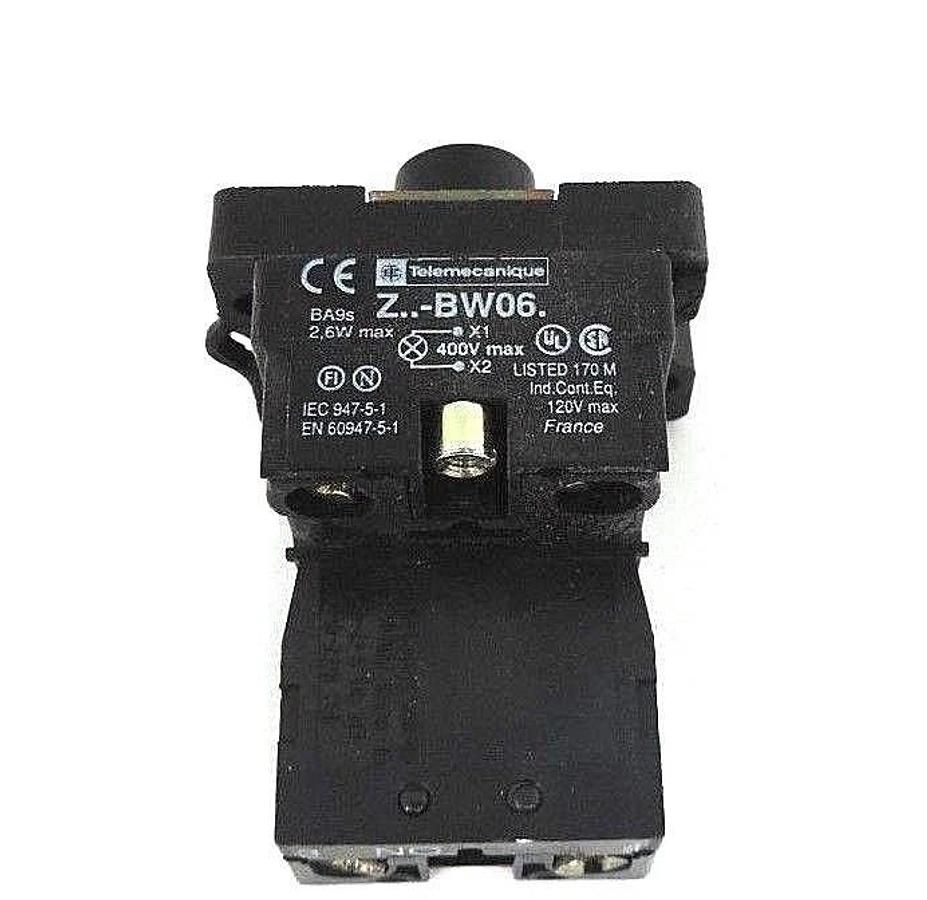 Used NIB TELEMECANIQUE ZA2BW061-120V PILOT LIGHT 120VAC W/OUT BULB, ZA2BW061120V
