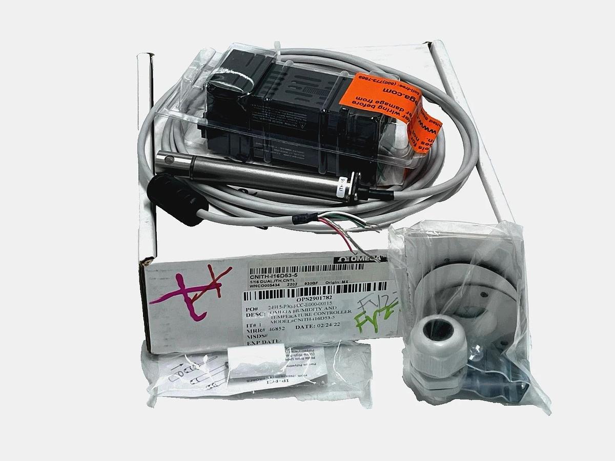 Omega CNITH-I16D53-5 iSeries Humidity & Temp Controller 1/16 DIN 5" Probe NSMP