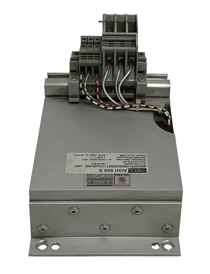 Used BENDER AGH 505 S / AGH505S COUPLING UNIT IRDH204MYX 50/60Hz 1320VAC 3PH USNP