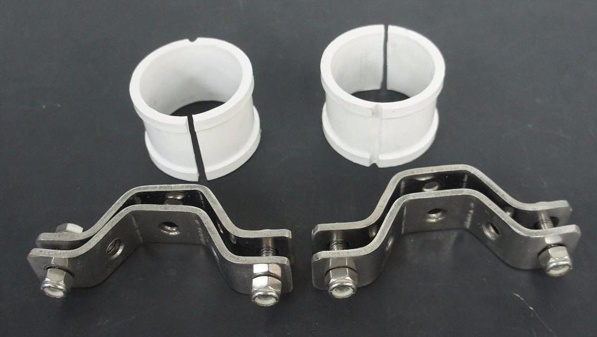 Used LOT OF 2 NEW DIXON B24PS-G200 2'' TUBE HANGERS W/ SLEEVE, B24PSG200