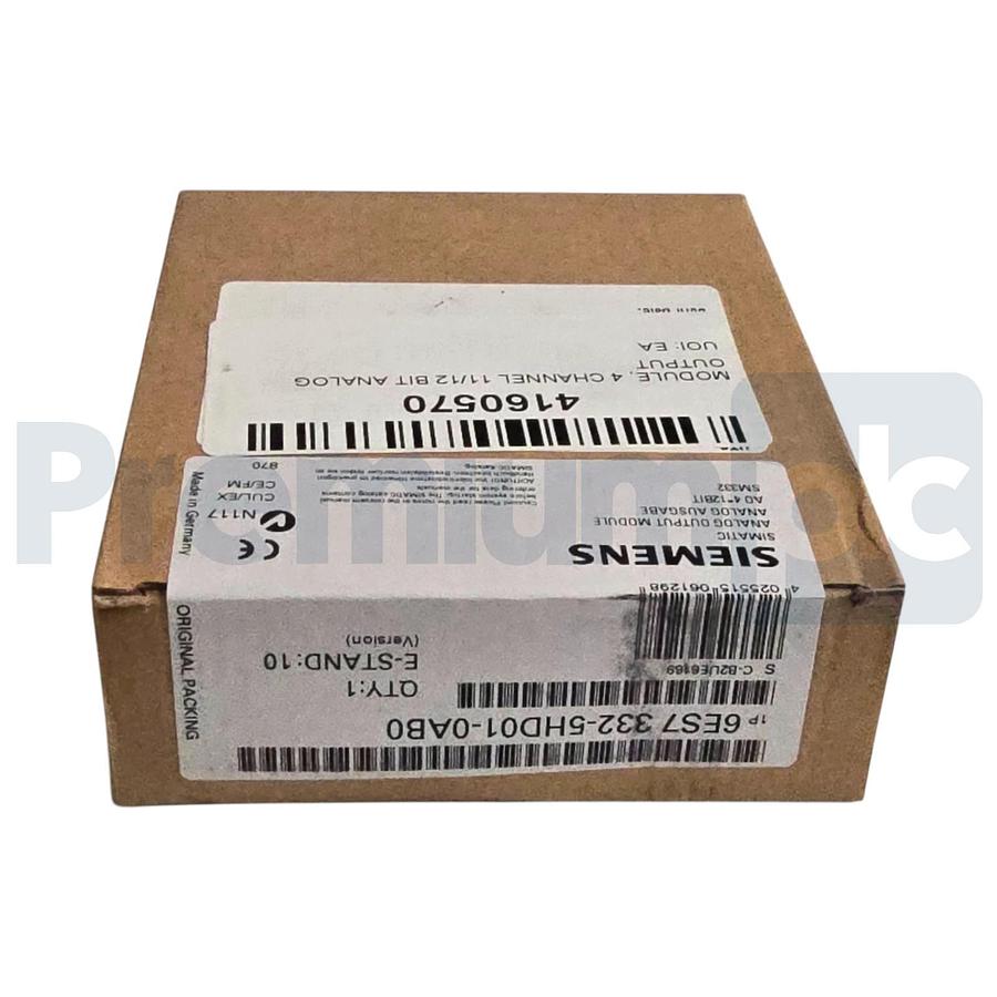 Used Siemens 6ES7332-5HD01-0AB0 SIMATIC S7-300 Analog Output SM 332 4 AO 12-Bit NSFS