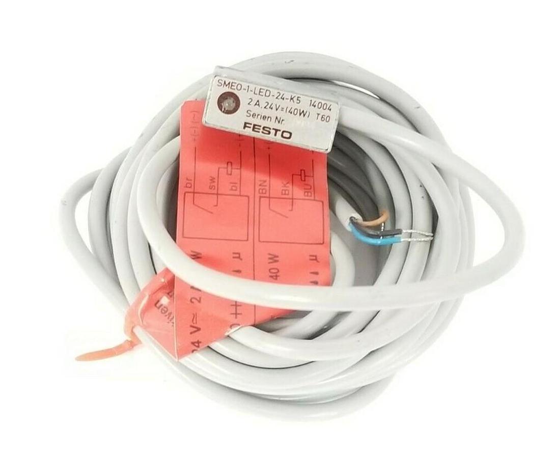 NEW FESTO SMEO-1-LED-24-K5 PROXIMITY SWITCH 2AMP, 24V, 40W, SMEO1LED24K5