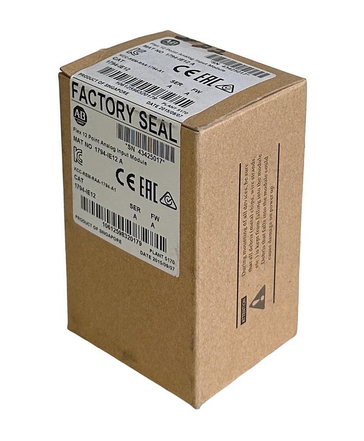 Used NEW SEALED ALLEN BRADLEY 1794-IE12 /A Flex I/O 12-PT ANALOG INPUT 1794IE12