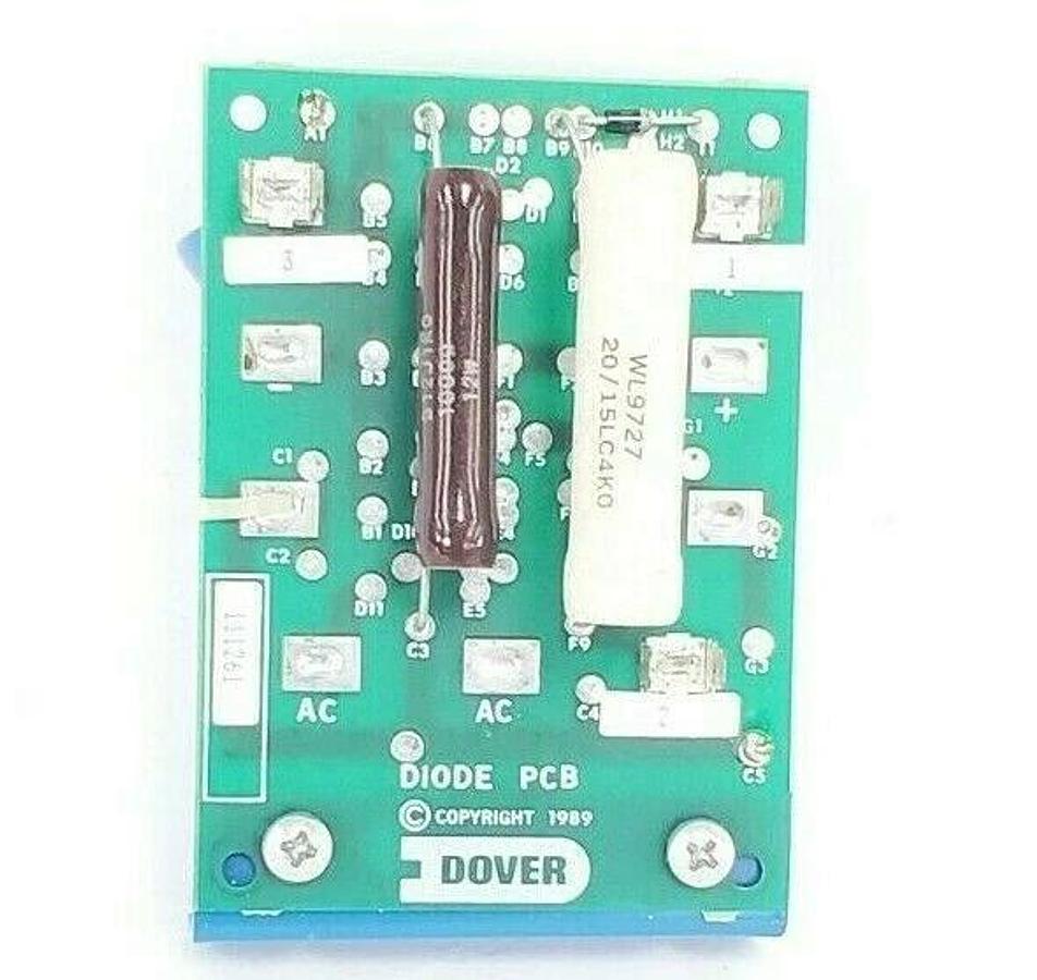 Used DOVER 111261 CAPACITOR DIODE PC BOARD ASSEMBLY