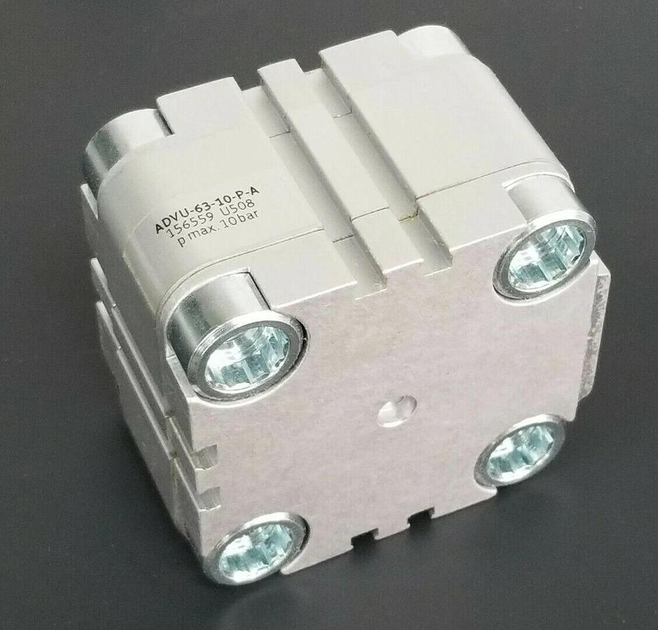 Used NIB FESTO ADVU-63-10-P-A COMPACT CYLINDER MAT. NR. 156559 SERIE: U508