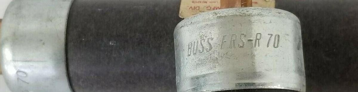 Used LOT OF 2 COOPER BUSSMANN FRN-R-70 FUSETRON FUSES FRNR70