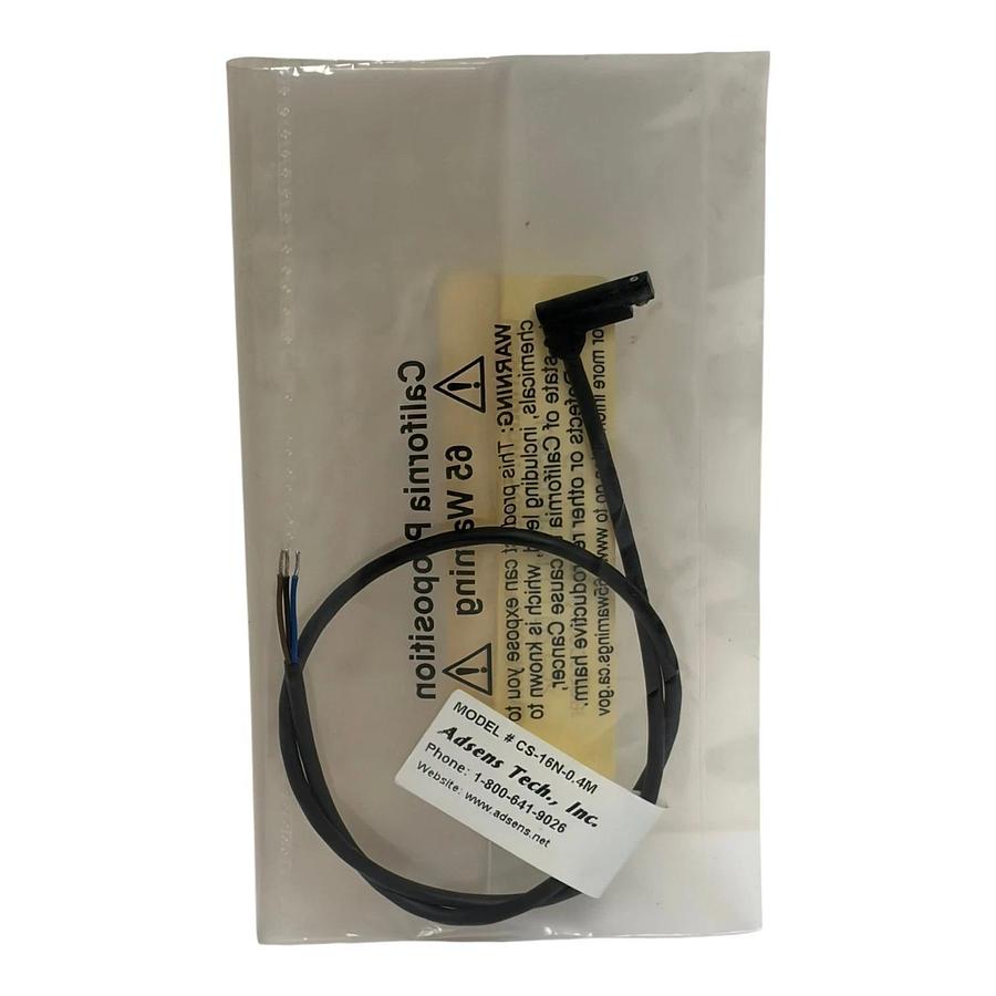 Used Adsens Tech CS-16N-0.4M Magnetic Cylinder Sensor NPN 3-Wire 0.4 Meter New