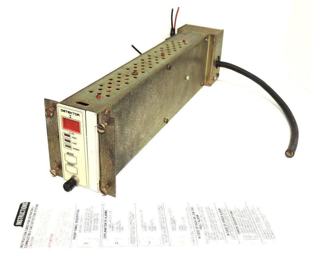 Used DETEKTOR I COMBUSTIBLE GAS DETECTION SYSTEM PANEL ROSEMOUNT ANALYTICAL 624303