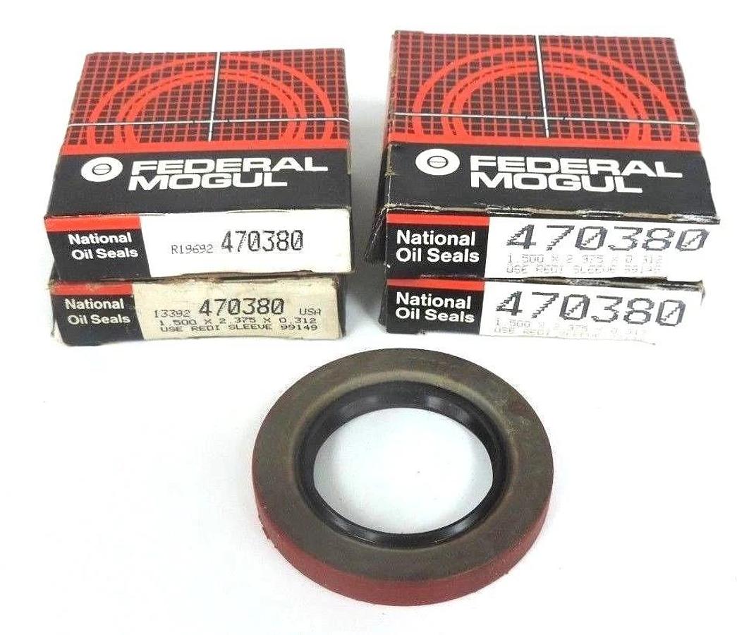 Used LOT OF 4 NIB FEDERAL MOGUL 470380 OIL SEALS 1.500 X 2.375 X 0.312