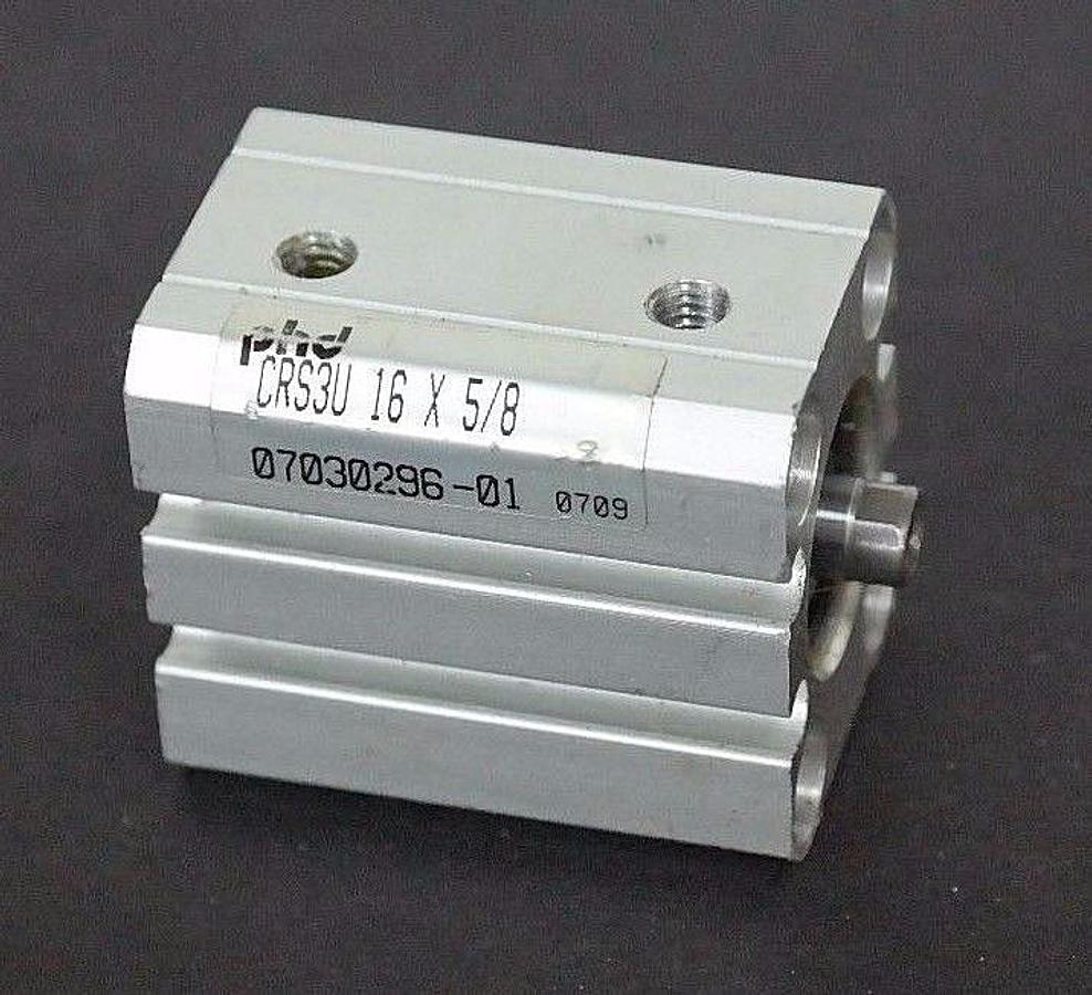 Used NEW PHD CRS3U 16 X 5/8 PNEUMATIC CYLINDER 07030296-01, CRS3U16X5/8