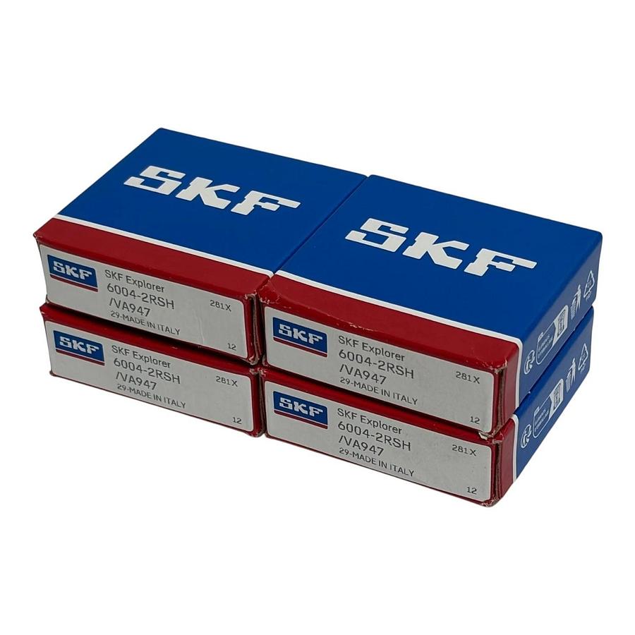 Lot of 4 SKF Explorer 6004-2RSH/VA947 Deep Groove Ball Bearings Food Line New