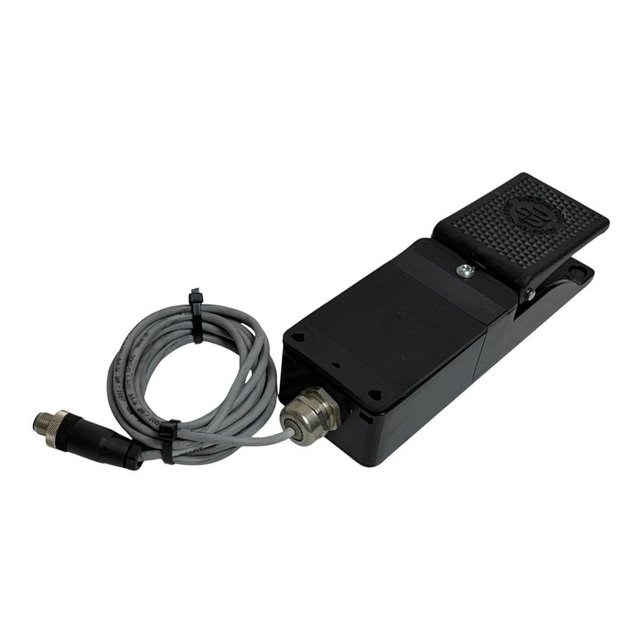 Used New Bernstein F1-U1Z UN Foot Switch 606.1600.006 Industrial Metal Pedal Unused