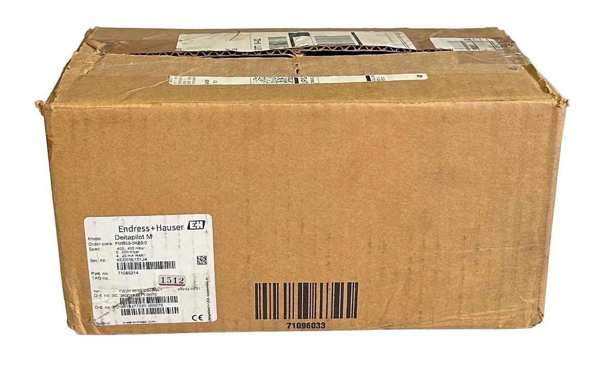 NEW ENDRESS + HAUSER FMB50-5K80/0 / 71086214 Deltapilot M HART LEVEL TRANSMITTER