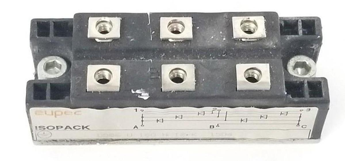 Used AEG EUPEC DDB6-U-160-N-12-K 15D4 ISOPACK BRIDGE RECTIFIER DDB6U160N12K