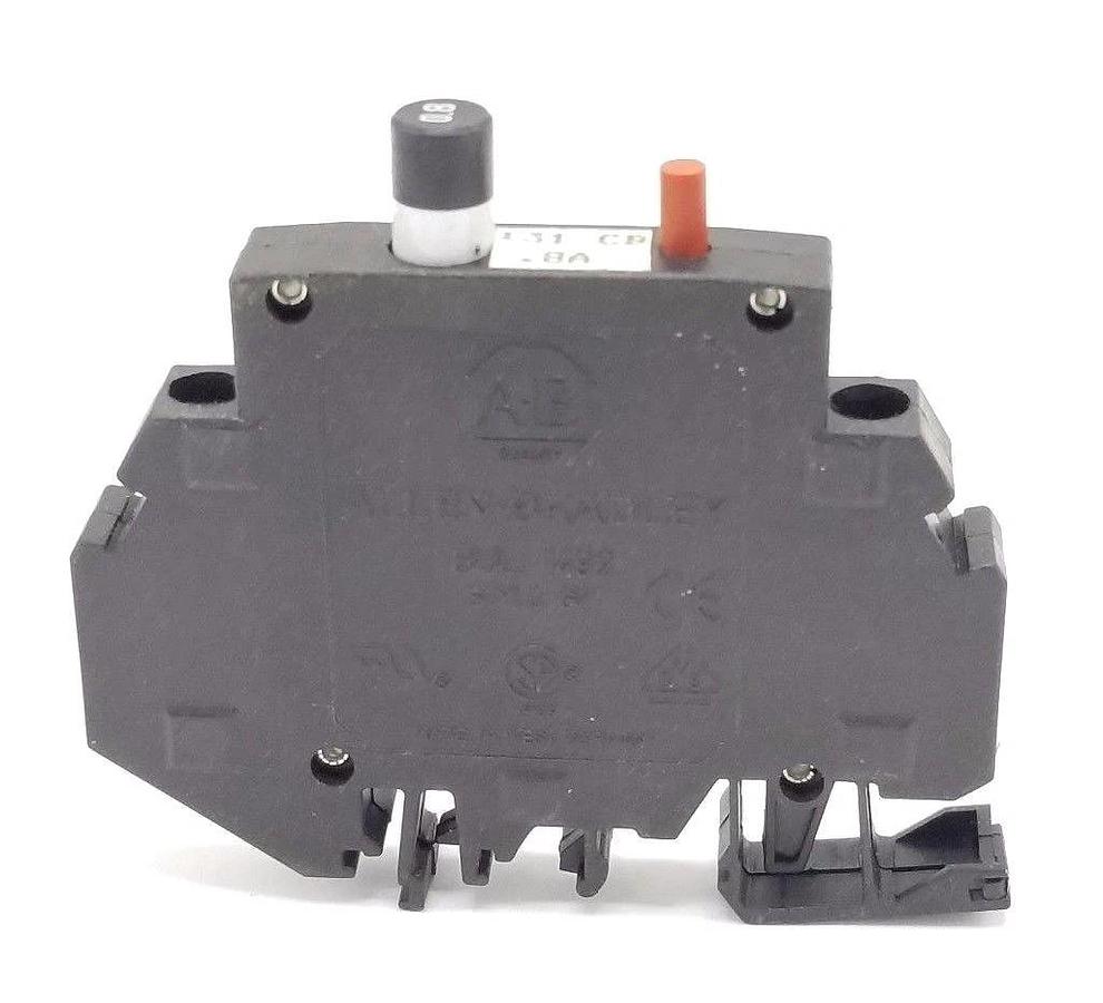 Used ALLEN BRADLEY 1492-GH008 MINIATURE CIRCUIT BREAKER SER. B, 1492GH008
