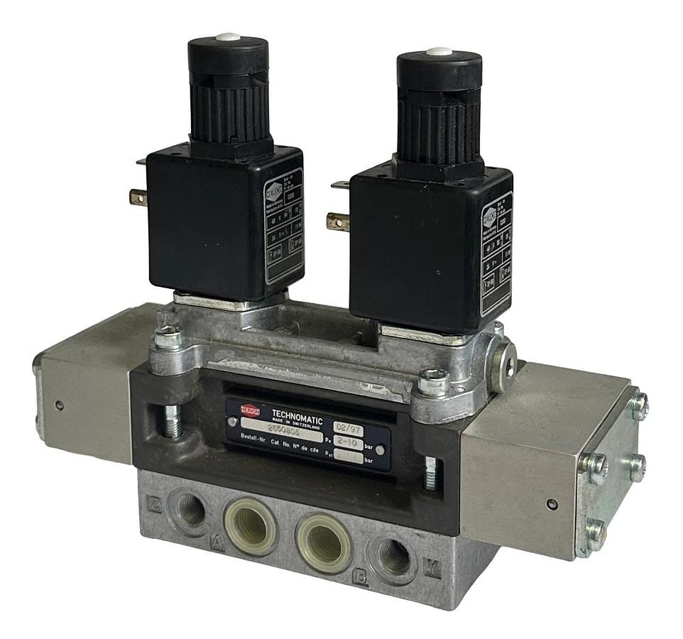 NEW HERION TECHNOMATIC 2550805 SOLENOID VALVE W/ 0200 48V COILS 50Hz 2-10BAR