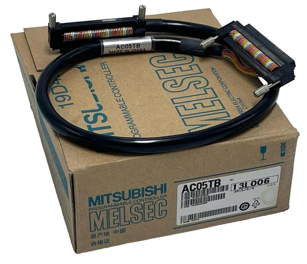 Mitsubishi AC05TB Terminal Block Cable | 0.5M | 40-Pin Both Ends | MELSEC-Q / A