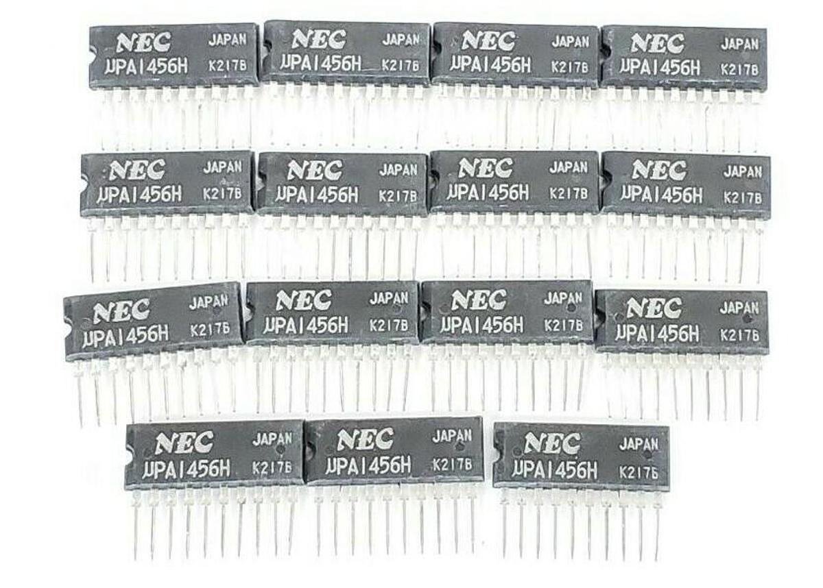 Used LOT OF 15 NEW NEC UPA1456H TRANSISTORS 5AMP 100V 4-CHANNEL 10PIN