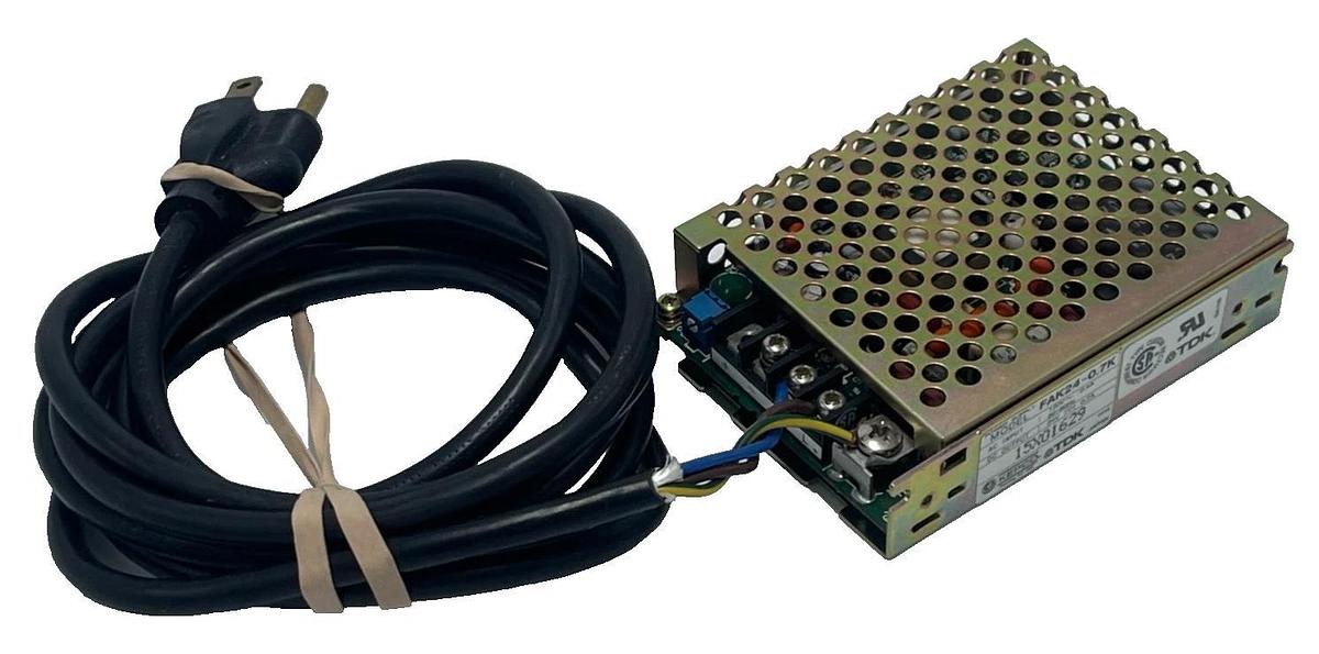 Used TDK FAK24-0.7K Power Supply 24VDC 0.7A KEPCO FAK Series AC Input Open Frame