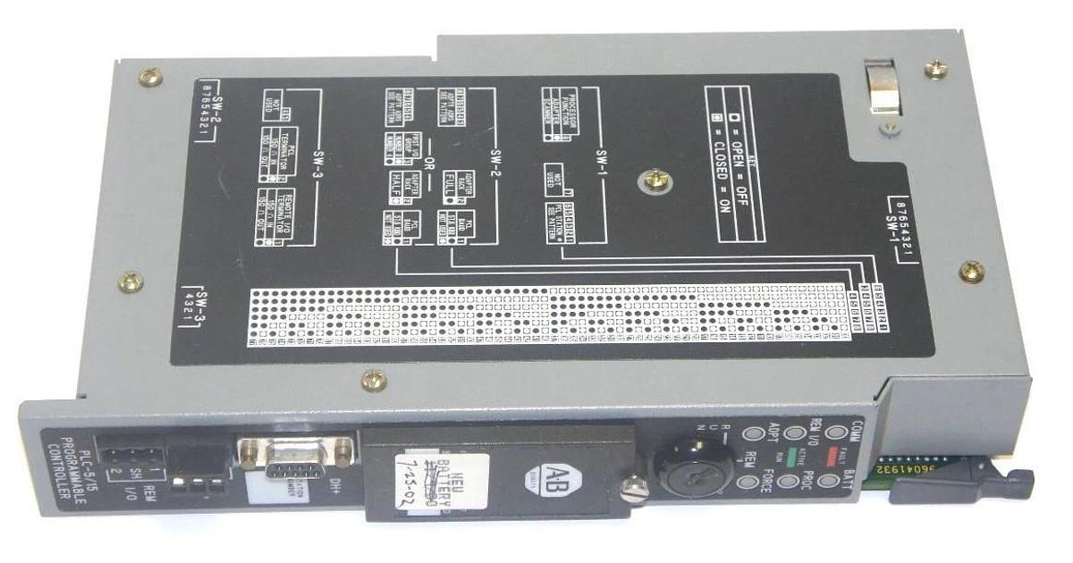 Used ALLEN BRADLEY 1785-LT/B PLC-5/15 PROCESSOR MODULE 1785LT SER. B REV. 020