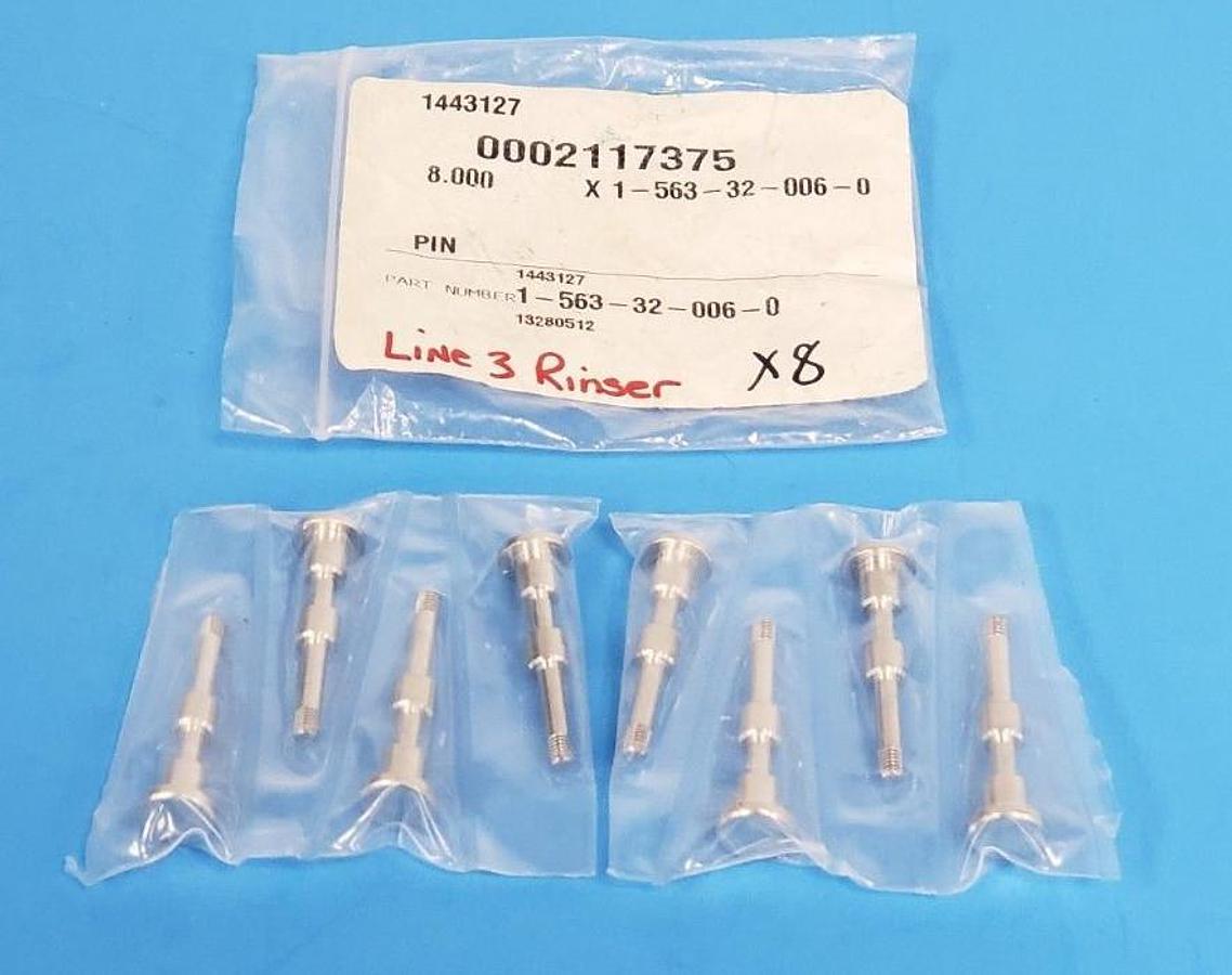 Used LOT OF 8 NIB KRONES 1-563-32-006-0 RINSER PINS / DETENT PLUNGERS 1563320060