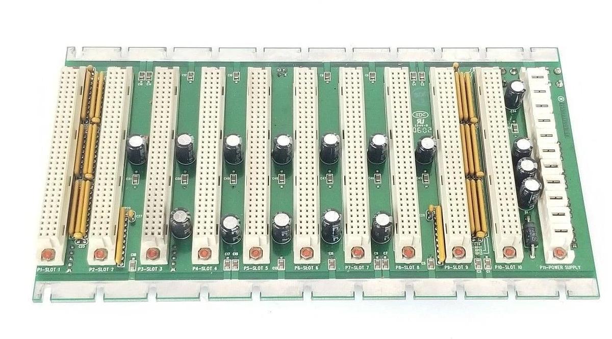 Used DELTA TAU 603464-101 UBUS 10-SLOT BACKPLANE BOARD 603464101