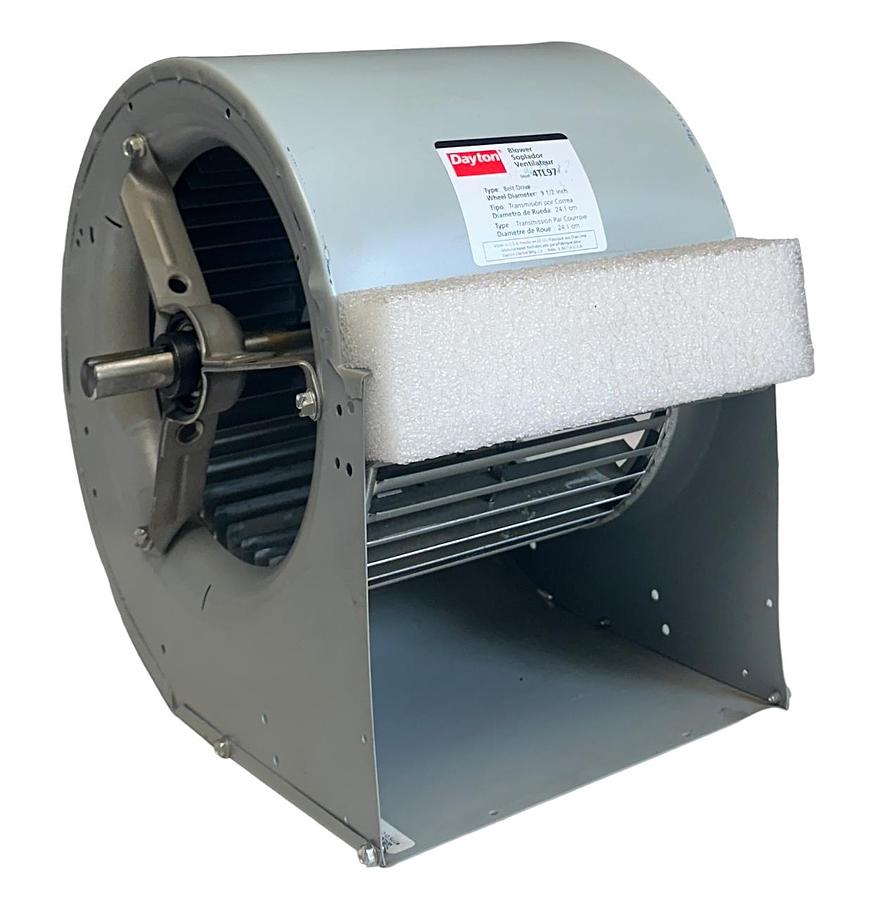 Used NEW DAYTON 4TL97 BELT DRIVE BLOWER 9-1/2'' WHEEL DIAMETER NSNP