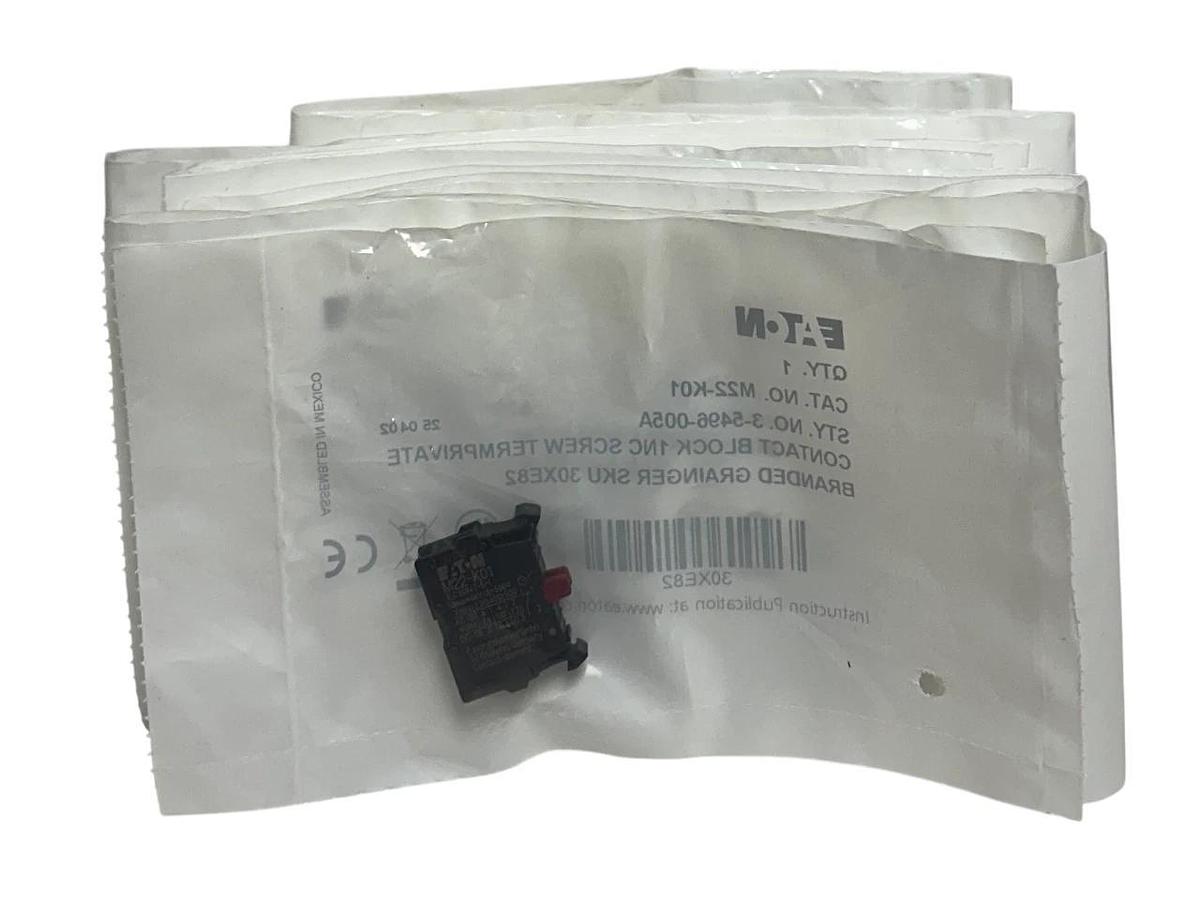 Used 19 EATON M22-K01 / 3-5496-005A CONTACT BLOCKS 1NC AC/DC RMQ TITAN 30XE82 NSFS