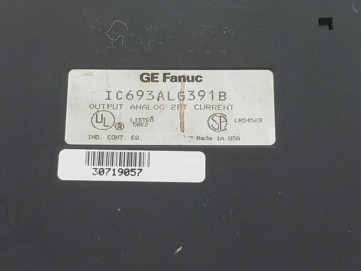 Used GE FANUC IC693ALG391B OUTPUT MODULE 2PT CURRENT IC693ALG391