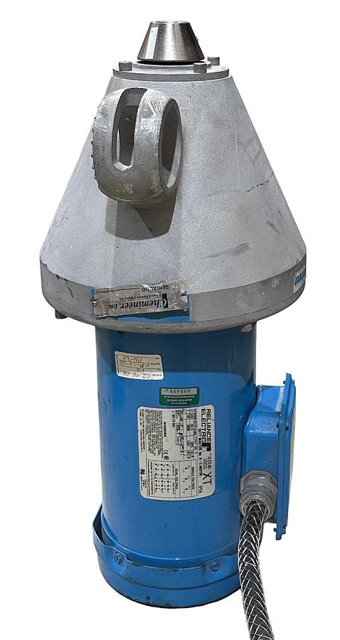 Used CHEMINEER 8-10876300 CLAMP-ON MIXER W/ RELIANCE P14X3256V 2HP DUTY MASTER MOTOR