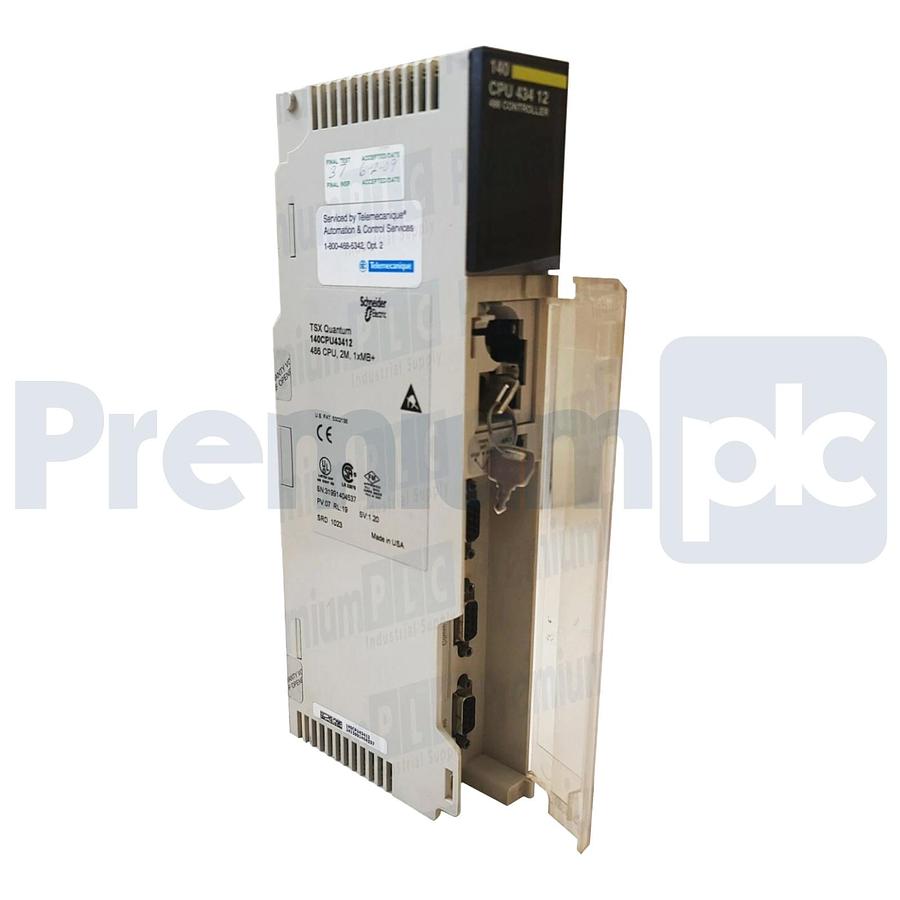 Refurbished SCHNEIDER MODICON 140CPU43412 TSX QUANTUM 486 CPU, 140-CPU-434-12 REPAIRED