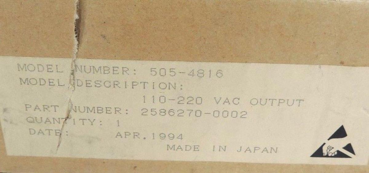 Used NEW SIEMENS 505-4816 MODULE DIGITAL OUTPUT 110-220V-AC, 2586270-0002
