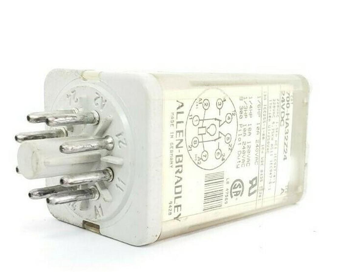 Used ALLEN BRADLEY 700-HA32Z24 RELAY 24VDC SER. A, 8 PIN, 700HA32Z24