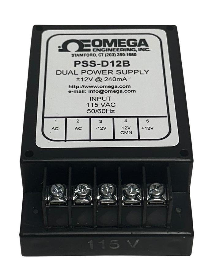 Used OMEGA ENGINEERING PSS-D12B / PSSD12B DUAL POWER SUPPLY 115VAC 50/60Hz INPUT NSNP