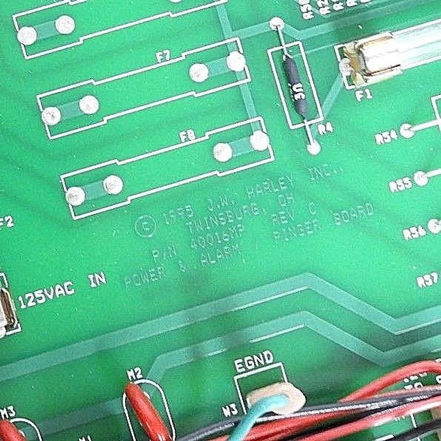 Used J.W. HARLEY INC. 40016MP POWER & ALARM PINGER BOARD ASY. 40021MP, ASY. 40017MP