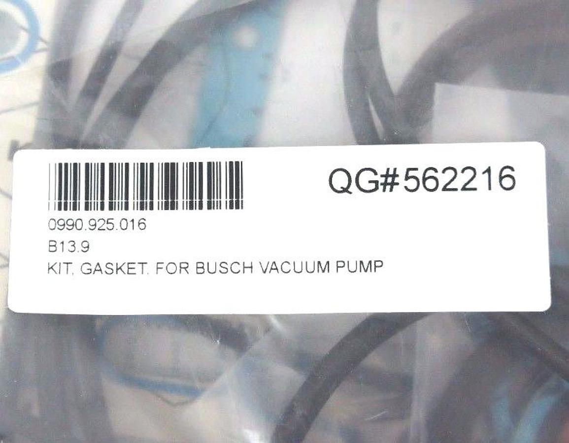 Used NEW BUSCH 0990.925.016 GASKET KIT FOR VACUUM PUMP 0990925016