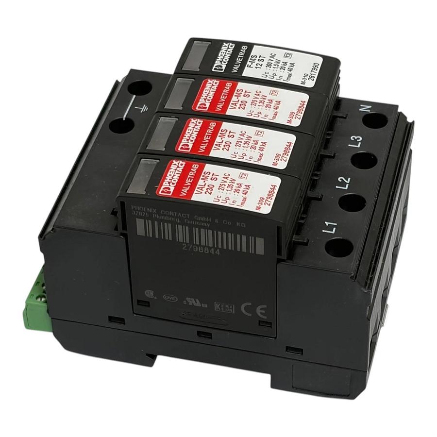 Phoenix Contact VAL-MS 230/3+1 FM Surge Protection Device 2838199 New Surplus