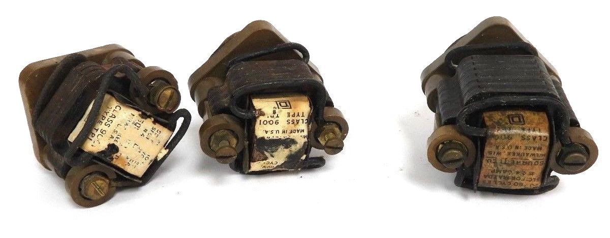Used LOT OF 3 SQUARE D 9001-TP1 PILOT LIGHTS 9001TP1, 50/60 CYCLES
