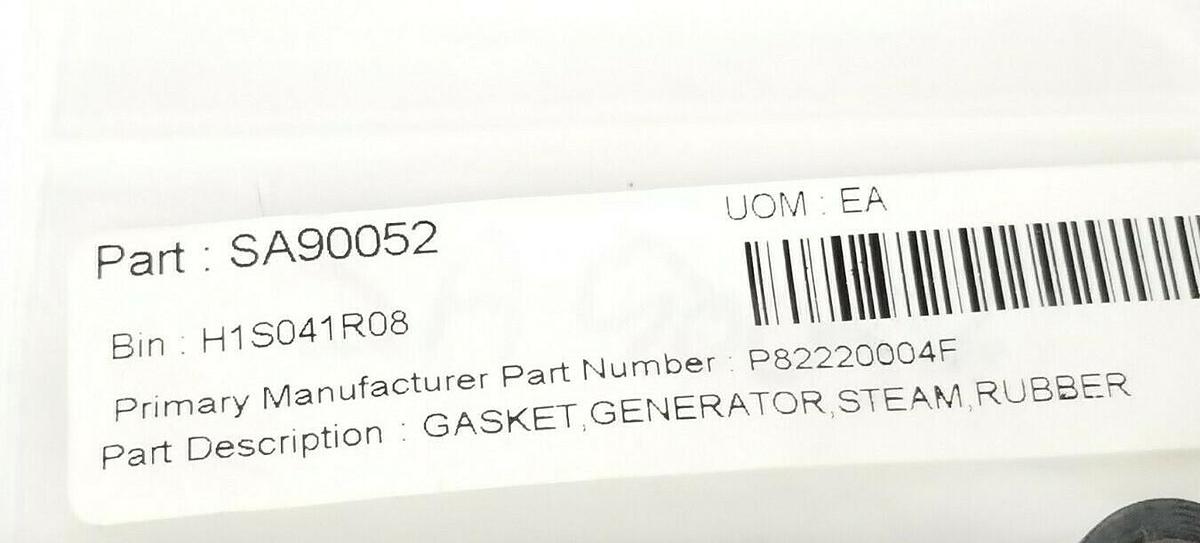 Used LOT OF 9 NEW GENERIC P82220004F RUBBER STEAM GASKETS SA90052 1/2'' IN. ID