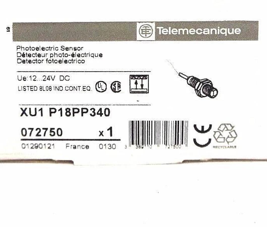 NIB TELEMECANIQUE XU1-P18PP340 PHOTOELECTRIC SWITCH, 12-24VDC, XU1P18PP340