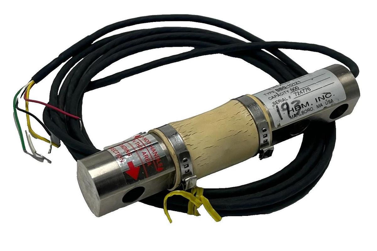 Used HBM BBS-500-10121 N Load Cell 500kg 1012lb Industrial S-Type Shear Beam Sensor