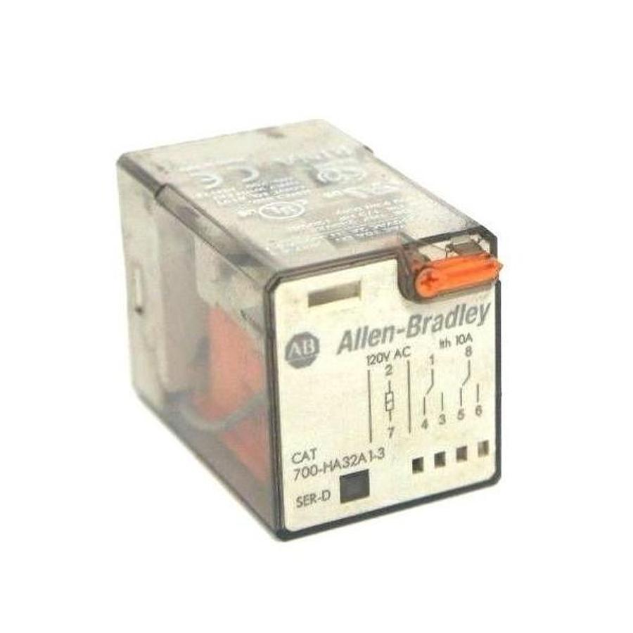 Used ALLEN BRADLEY 700-HA32A1-3 RELAY SER. D, 700HA32A13
